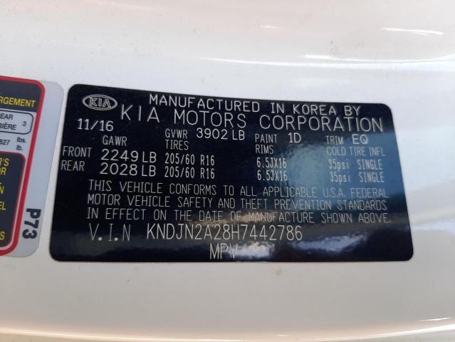 Photo 10 from auction – 2017 KIA SOUL with VIN KNDJN2A28H7442786