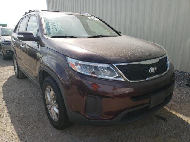 KIA SORENTO LX 2014 with VIN 5XYKT4A72EG470485 - Photo from auction