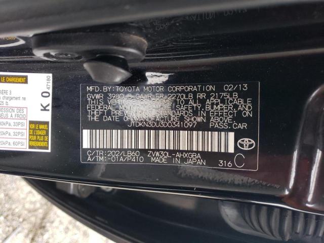 Photo 10 from auction – 2013 TOYOTA PRIUS with VIN JTDKN3DU3D0341097