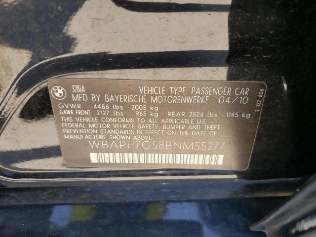 Photo 10 from auction – 2011 BMW 328 I with VIN WBAPH7G58BNM55277