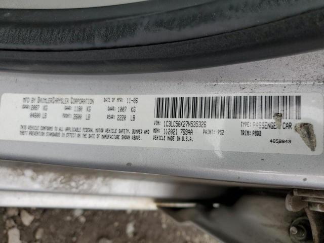 Photo 10 from auction – 2007 CHRYSLER SEBRING with VIN 1C3LC56K27N535326