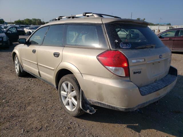 Photo 3 from auction – 2008 SUBARU OUTBACK 2. with VIN 4S4BP61C886357155