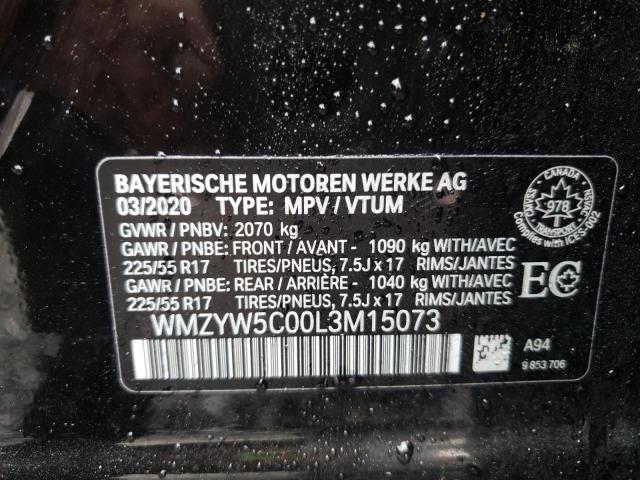 Foto 10 de la subasta – 2020 MINI COOPER COU con VIN WMZYW5C00L3M15073