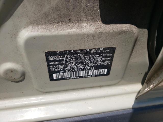 Photo 10 from auction – 2016 SUBARU CROSSTREK with VIN JF2GPABC4G8323181