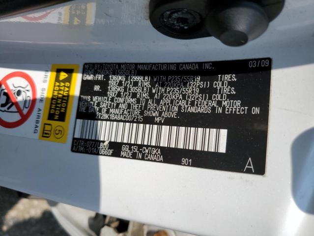 Photo 10 from auction – 2010 LEXUS RX 350 with VIN 2T2BK1BA8AC007215