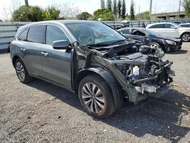 ACURA MDX TECHNO 2014 with VIN 5FRYD3H45EB019666 - Photo from auction