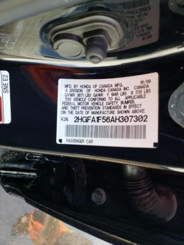 Photo 10 from auction – 2010 HONDA CIVIC LX with VIN 2HGFA1F56AH307302