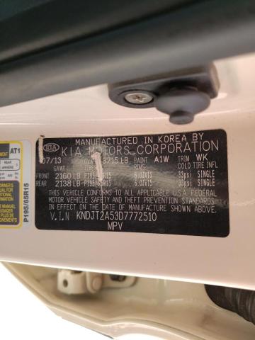 Photo 10 from auction – 2013 KIA SOUL with VIN KNDJT2A53D7772510
