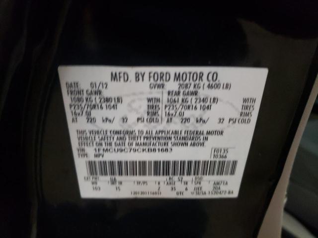 Photo 10 from auction – 2012 FORD ESCAPE XLS with VIN 1FMCU9C79CKB81683