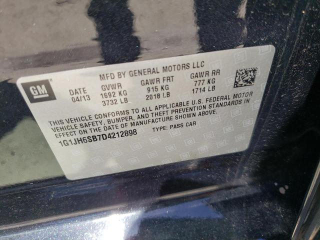 Photo 10 from auction – 2013 CHEVROLET SONIC RS with VIN 1G1JH6SB7D4212898