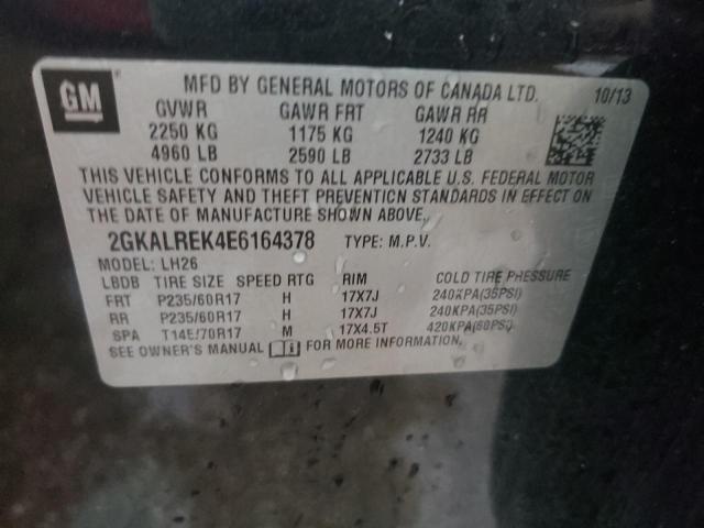 Photo 10 from auction – 2014 GMC TERRAIN SL with VIN 2GKALREK4E6164378
