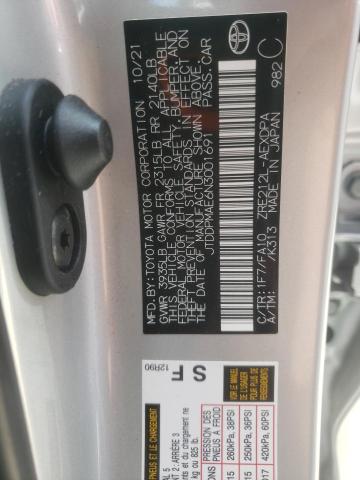 Photo 10 from auction – 2022 TOYOTA COROLLA L with VIN JTDDPMAE6N3001691