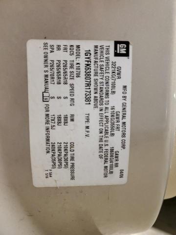 Photo 10 from auction – 2007 CADILLAC ESCALADE L with VIN 1GYFK63807R173381