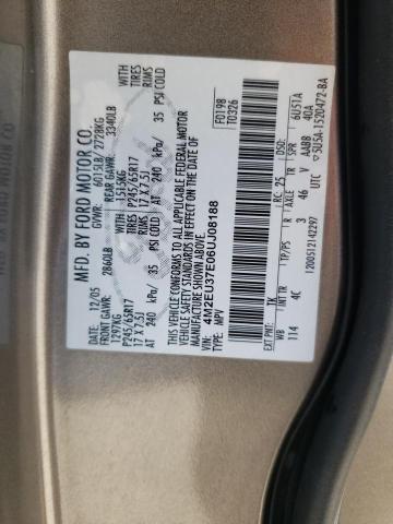 Photo 10 from auction – 2006 MERCURY MOUNTAINEE with VIN 4M2EU37E06UJ08188