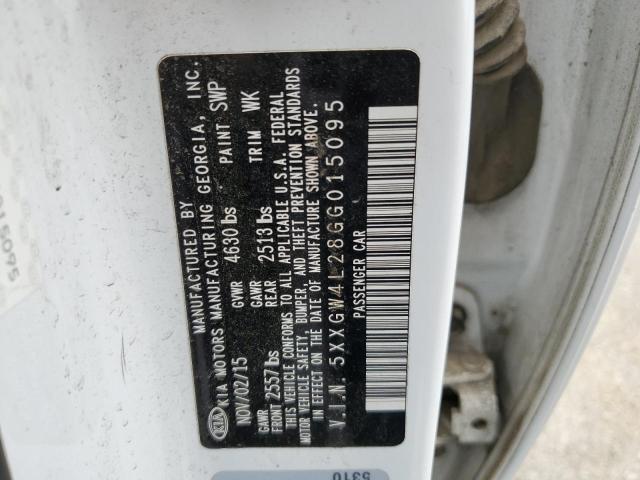 Photo 10 from auction – 2016 KIA OPTIMA SX with VIN 5XXGW4L28GG015095