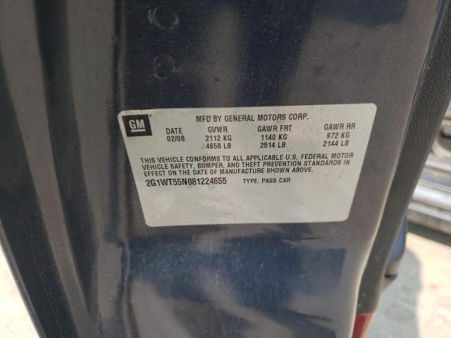 Photo 10 from auction – 2008 CHEVROLET IMPALA LT with VIN 2G1WT55N081224655