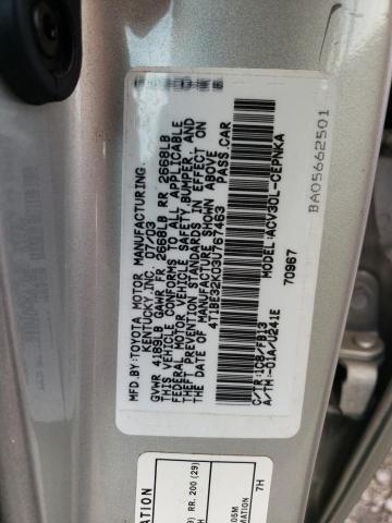Photo 10 from auction – 2003 TOYOTA CAMRY LE with VIN 4T1BE32K03U767463