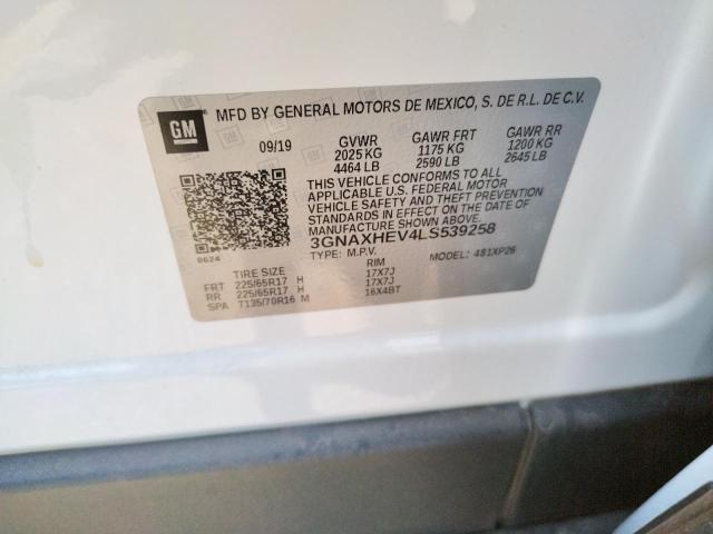 Photo 10 from auction – 2020 CHEVROLET EQUINOX LS with VIN 3GNAXHEV4LS539258