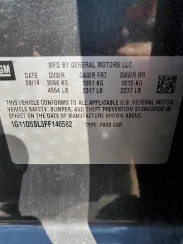 Photo 10 from auction – 2015 CHEVROLET MALIBU 2LT with VIN 1G11D5SL3FF146582
