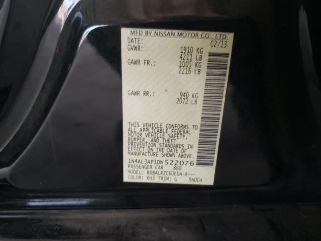 Photo 10 from auction – 2013 NISSAN ALTIMA 2.5 with VIN 1N4AL3AP1DN522076