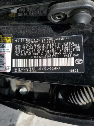 Photo 10 from auction – 2005 TOYOTA CAMRY LE with VIN 4T1BE32K25U062229