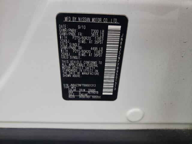 Photo 10 from auction – 2011 INFINITI QX56 with VIN JN8AZ2NF7B9501313