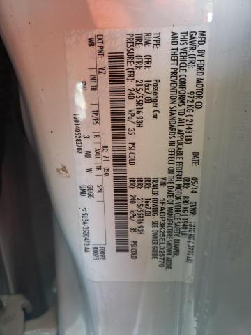 Photo 10 from auction – 2014 FORD FOCUS SE with VIN 1FADP3K25EL325770