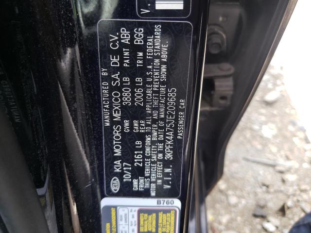Photo 10 from auction – 2018 KIA FORTE LX with VIN 3KPFK4A75JE209685