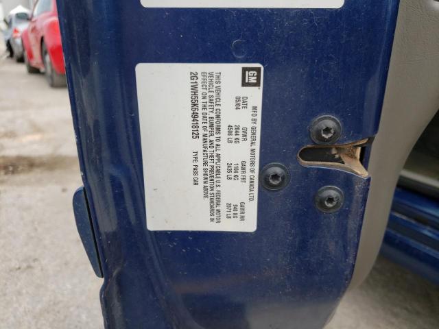 Photo 10 from auction – 2004 CHEVROLET IMPALA LS with VIN 2G1WH55K649418125