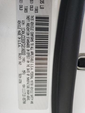 Photo 10 from auction – 2015 JEEP COMPASS LA with VIN 1C4NJCEB3FD210222