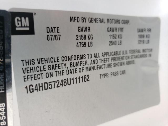 Photo 10 from auction – 2008 BUICK LUCERNE CX with VIN 1G4HD57248U111162