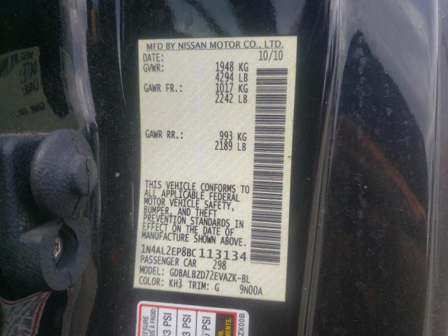 Photo 10 from auction – 2011 NISSAN ALTIMA S with VIN 1N4AL2EP8BC113134