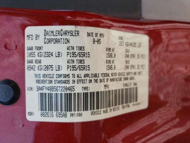 Photo 10 from auction – 2006 CHRYSLER PT CRUISER with VIN 3A4FY48B56T220465