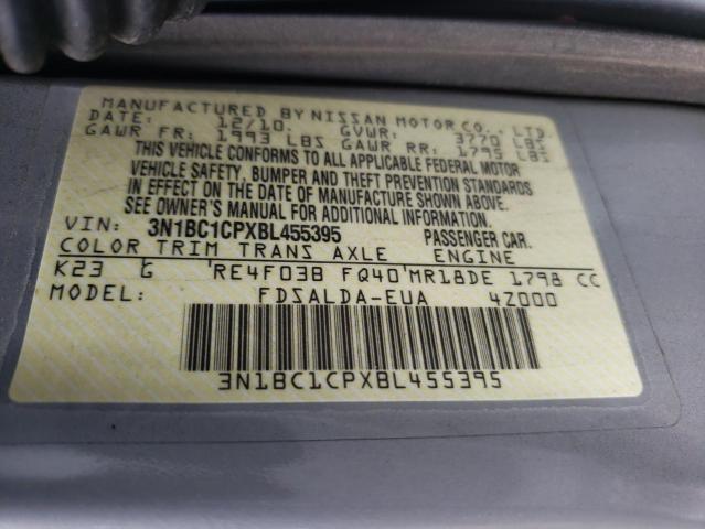 Photo 10 from auction – 2011 NISSAN VERSA S with VIN 3N1BC1CPXBL455395