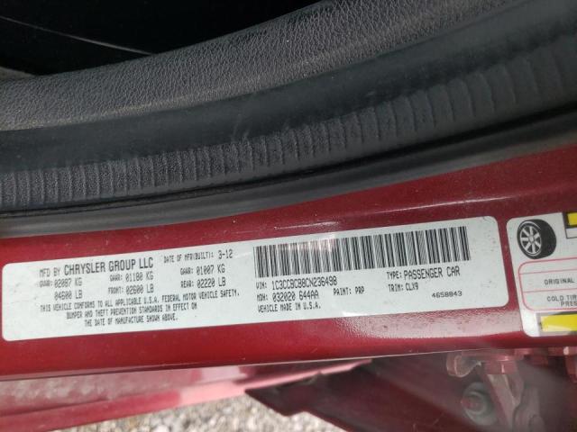 Photo 10 from auction – 2012 CHRYSLER 200 LIMITE with VIN 1C3CCBCB8CN236498