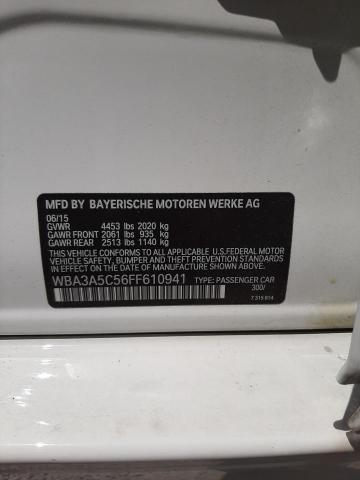 Photo 10 from auction – 2015 BMW 328 I with VIN WBA3A5C56FF610941