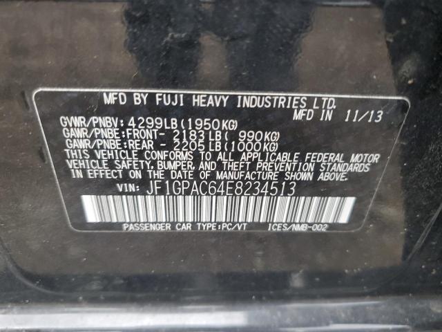 Photo 10 from auction – 2014 SUBARU IMPREZA PR with VIN JF1GPAC64E8234513