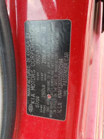 Photo 10 from auction – 2005 KIA SPECTRA5 with VIN KNAFE161055071594