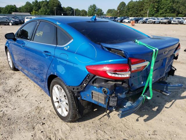 Photo 3 from auction – 2020 FORD FUSION SE with VIN 3FA6P0HD6LR160827