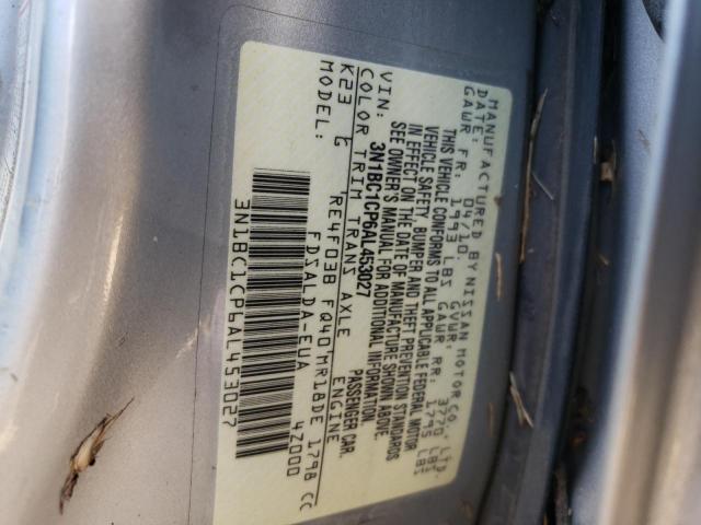 Photo 10 from auction – 2010 NISSAN VERSA S with VIN 3N1BC1CP6AL453027