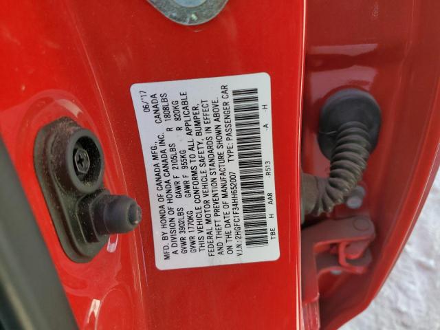 Photo 10 from auction – 2017 HONDA CIVIC EX with VIN 2HGFC1F34HH652007