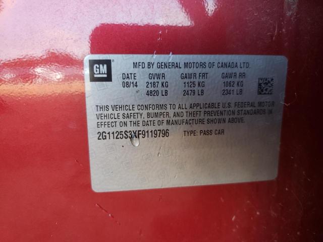 Photo 10 from auction – 2015 CHEVROLET IMPALA LT with VIN 2G1125S3XF9119796