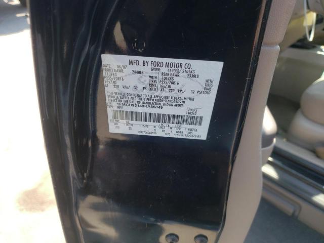 Photo 10 from auction – 2008 FORD ESCAPE XLT with VIN 1FMCU93148KA85849