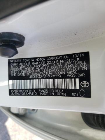 Photo 10 from auction – 2015 TOYOTA PRIUS PLUG with VIN JTDKN3DP2F3068990