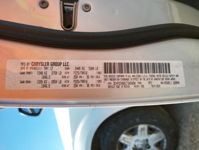 Photo 10 from auction – 2012 DODGE JOURNEY SE with VIN 3C4PDCAB2CT345090