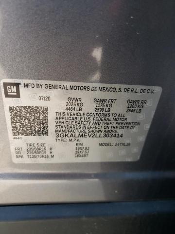 Photo 10 from auction – 2020 GMC TERRAIN SL with VIN 3GKALMEV2LL303414