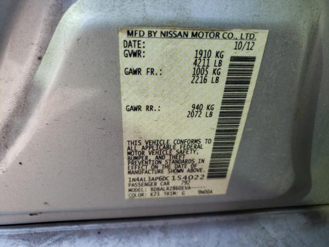 Photo 10 from auction – 2013 NISSAN ALTIMA 2.5 with VIN 1N4AL3AP6DC154022