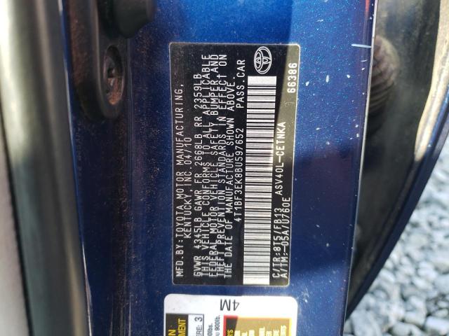 Photo 10 from auction – 2011 TOYOTA CAMRY BASE with VIN 4T1BF3EK8BU597652
