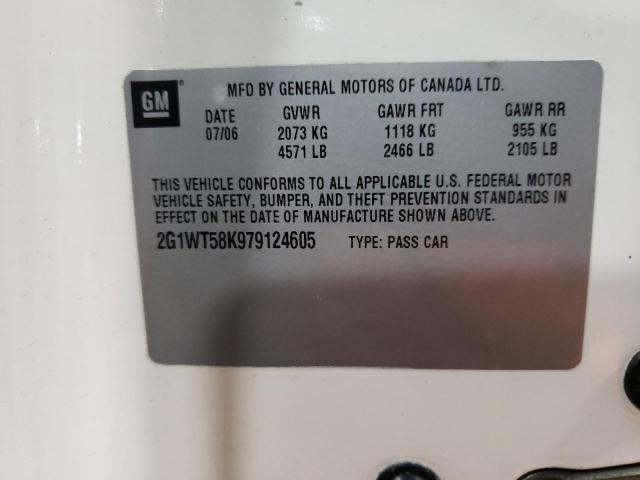 Photo 10 from auction – 2007 CHEVROLET IMPALA LT with VIN 2G1WT58K979124605