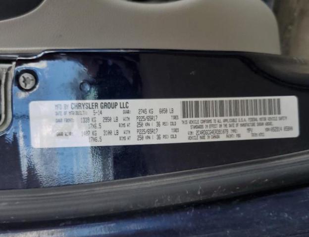 Photo 10 from auction – 2014 DODGE GRAND CARA with VIN 2C4RDGCG4ER391079